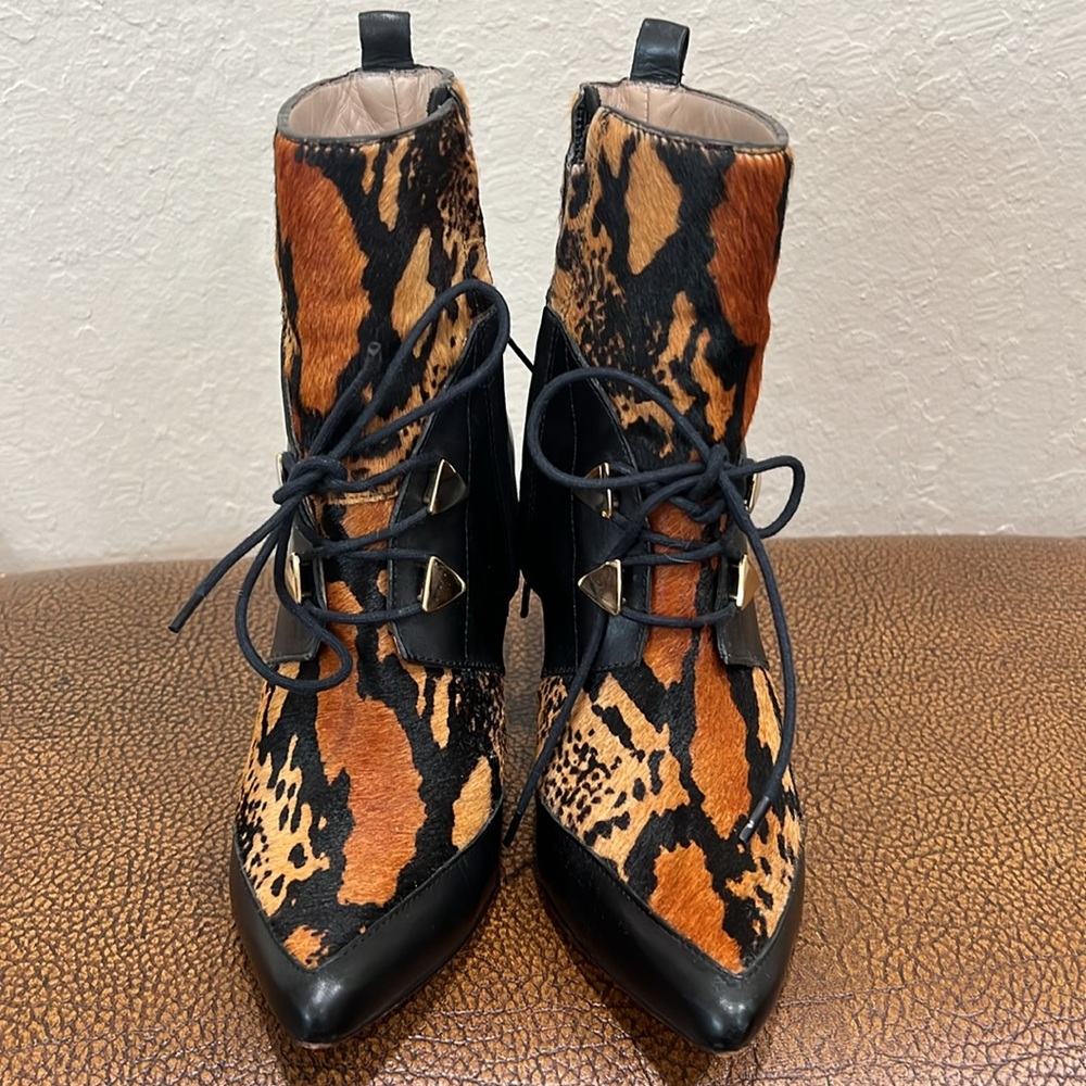 Lightly used Rare Uniquely Styled Derek Lam Crosby Calf Hair and Leather Boots! - Picture 2 of 8